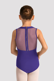 Girls Mirella Celestia Zip Back Printed Leotard