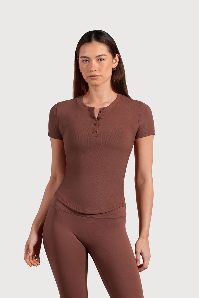 Ladies Active Fitted Short Sleeve Top
