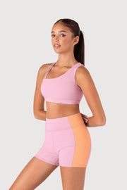 Girls Arch Contrast Rib Short