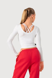 Girls Low Back Long Sleeve Top