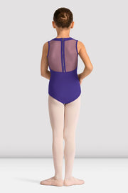 Girls Mirella Celestia Zip Back Printed Leotard