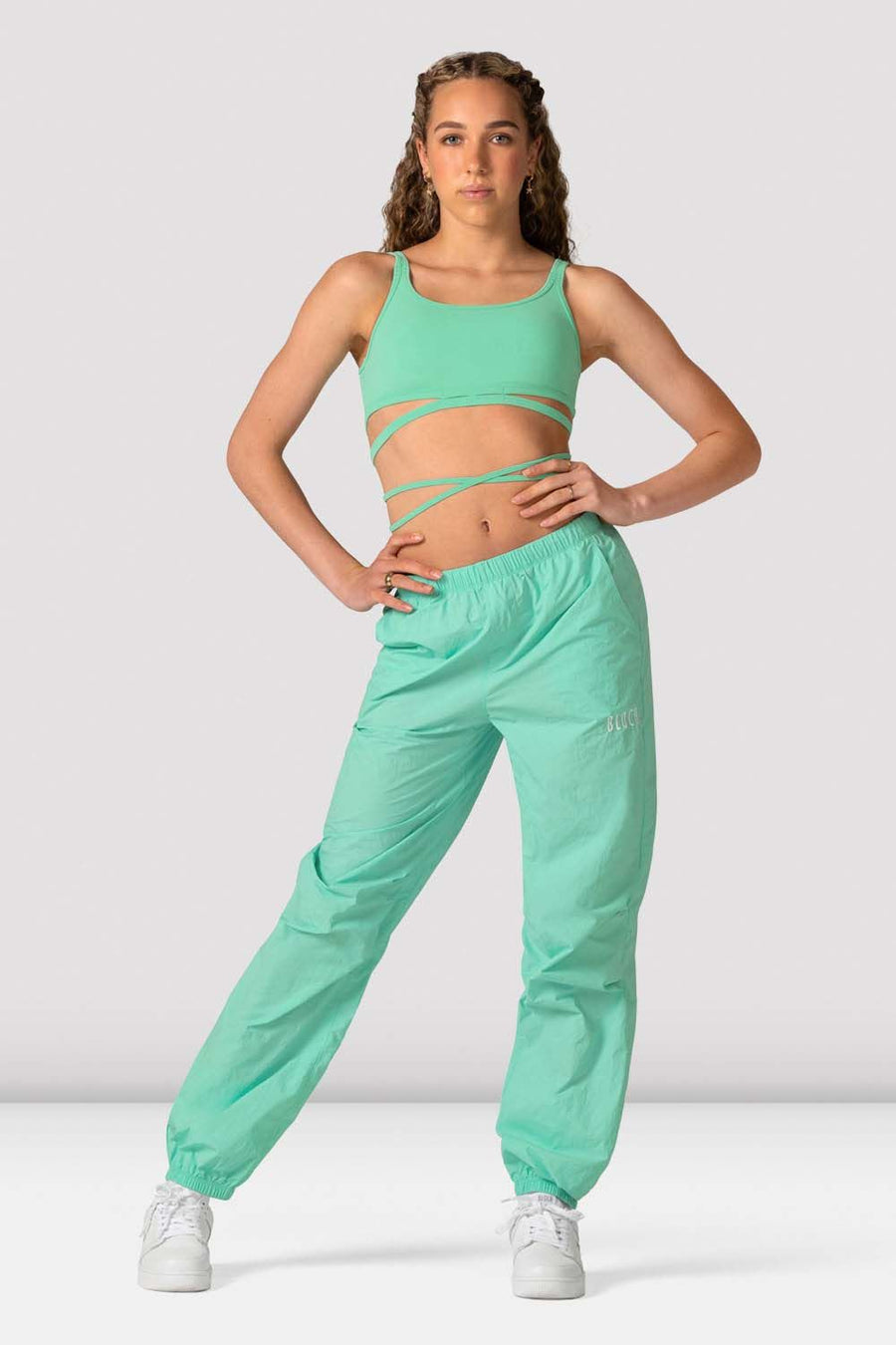 Girls Signature Tie Waist Crop Top