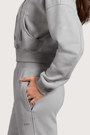 Ladies Active Zip Up Cropped Jacket