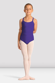 Girls Mirella Celestia Cross Back Printed Leotard