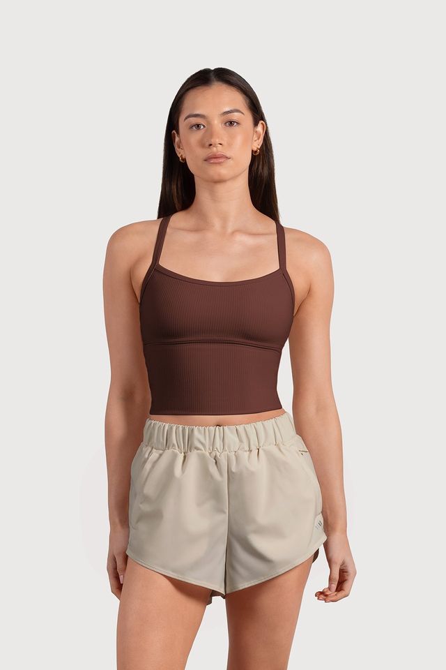 Ladies Active Rib Resistance Camisole Top