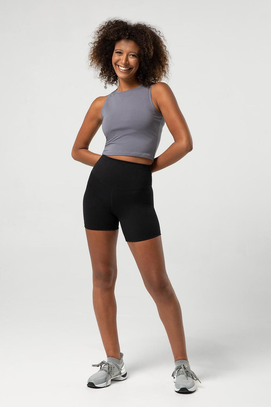 Ladies Heritage Bloch Print Crop Tank