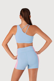 Girls Arch Contrast Rib Short