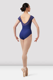 Ladies Mirella Chevron Boat Neck Leotard
