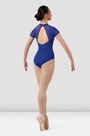 Ladies Mirella Chevron Cap Sleeve Leotard