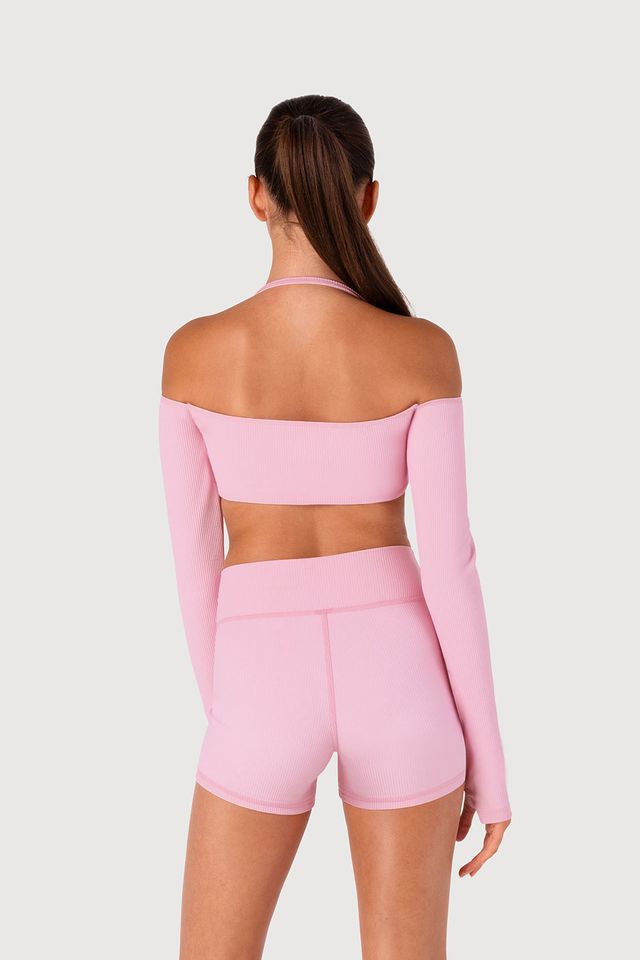 Girls Rib Bolero Crop Top