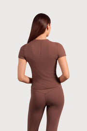 Ladies Active Fitted Short Sleeve Top