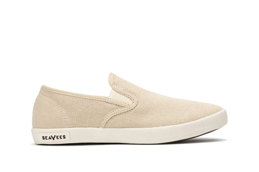 Women's Baja Slip On in Natural canvas, side view