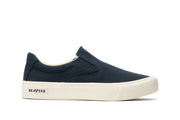 Women's Hawthorne Slip On in True Navy fabric, side view