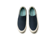 Women's Hawthorne Slip On in True Navy fabric, top view