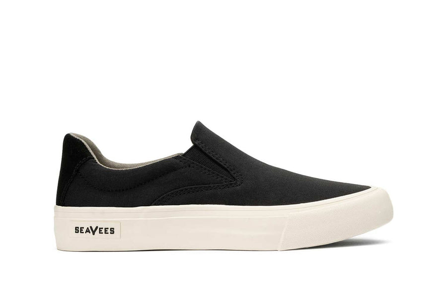 Women's Hawthorne Slip On in Black fabric, side view
