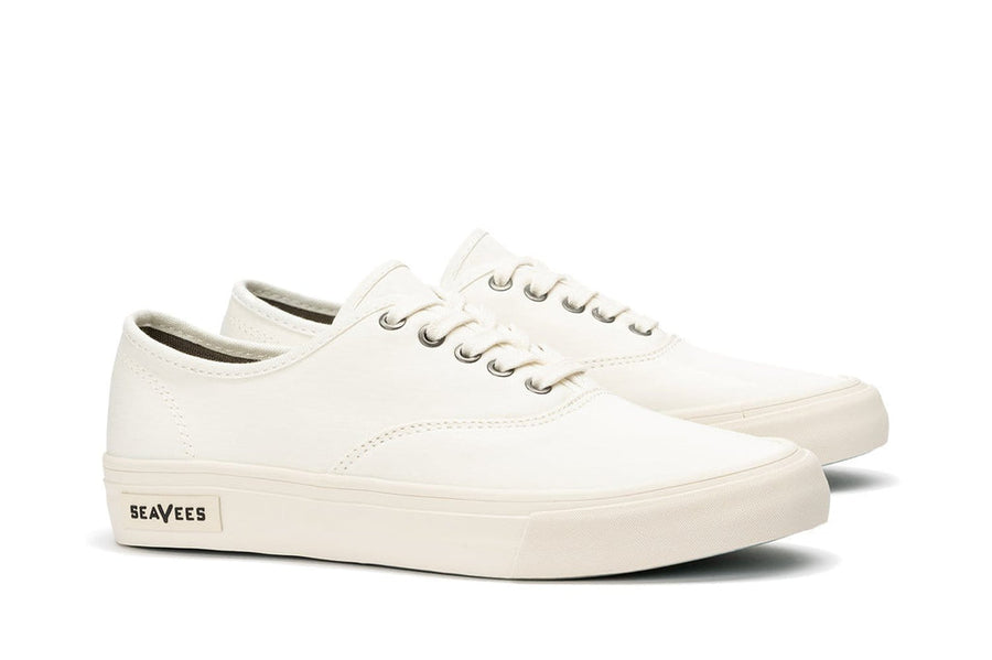 Women's Legend Sneaker in Bleach canvas, three-quarter view