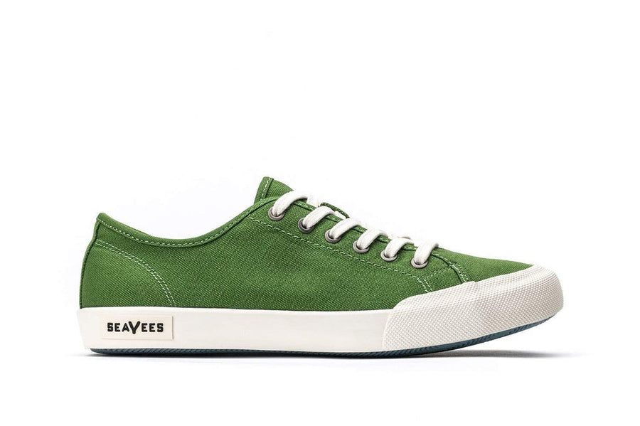 Women's Monterey Sneaker in Cactus canvas, side view