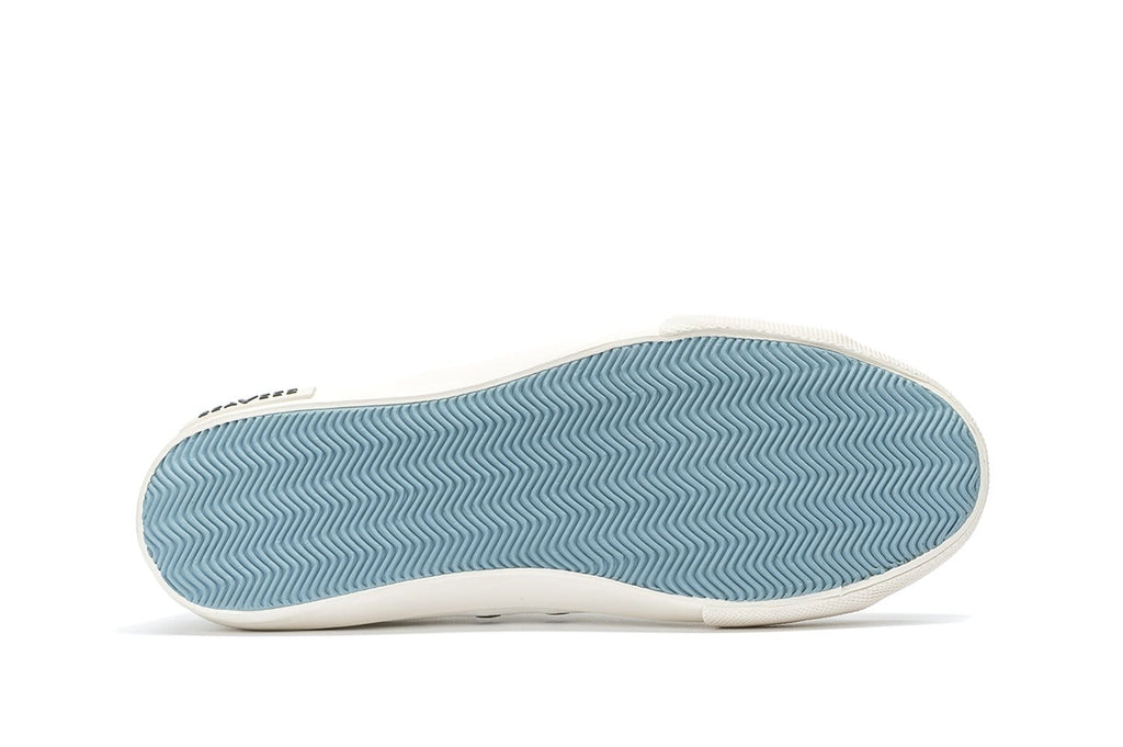 Women's Monterey Sneaker in Bleach canvas, outsole view