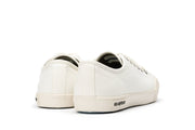 Women's Monterey Sneaker in Bleach canvas, heel view