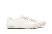 Women's Monterey Sneaker in Bleach canvas, side view