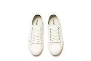 Women's Monterey Sneaker in Bleach canvas, top view