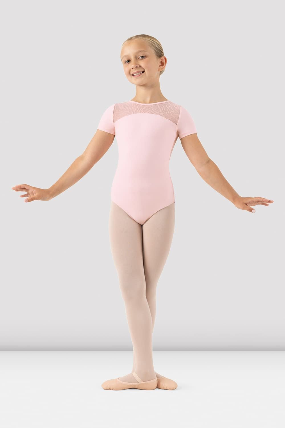 Girls Elsa Short Sleeve Leotard