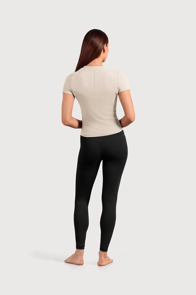 Ladies Active Fitted Short Sleeve Top