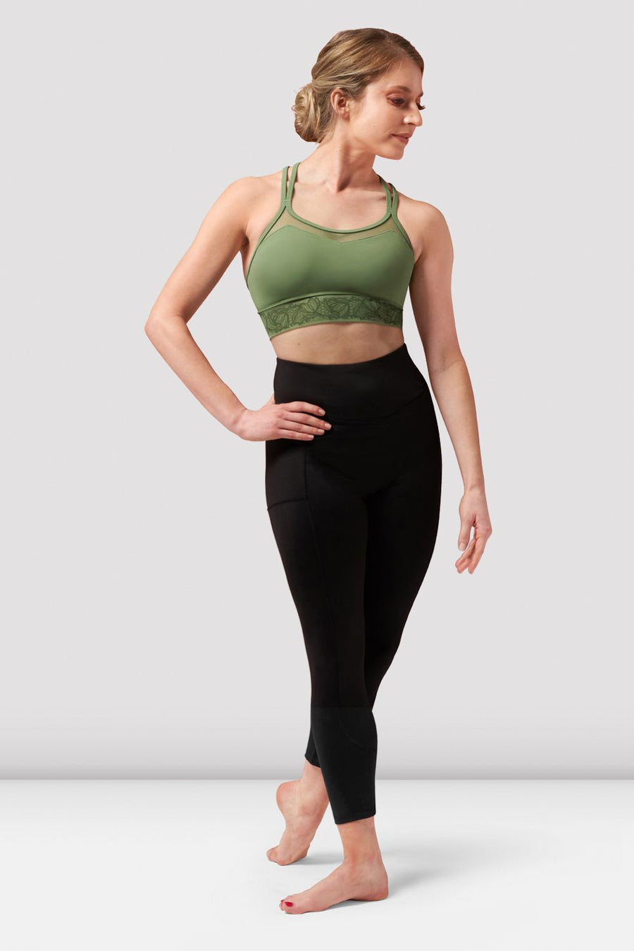 Ladies Demi Scoop Neck Crop Top