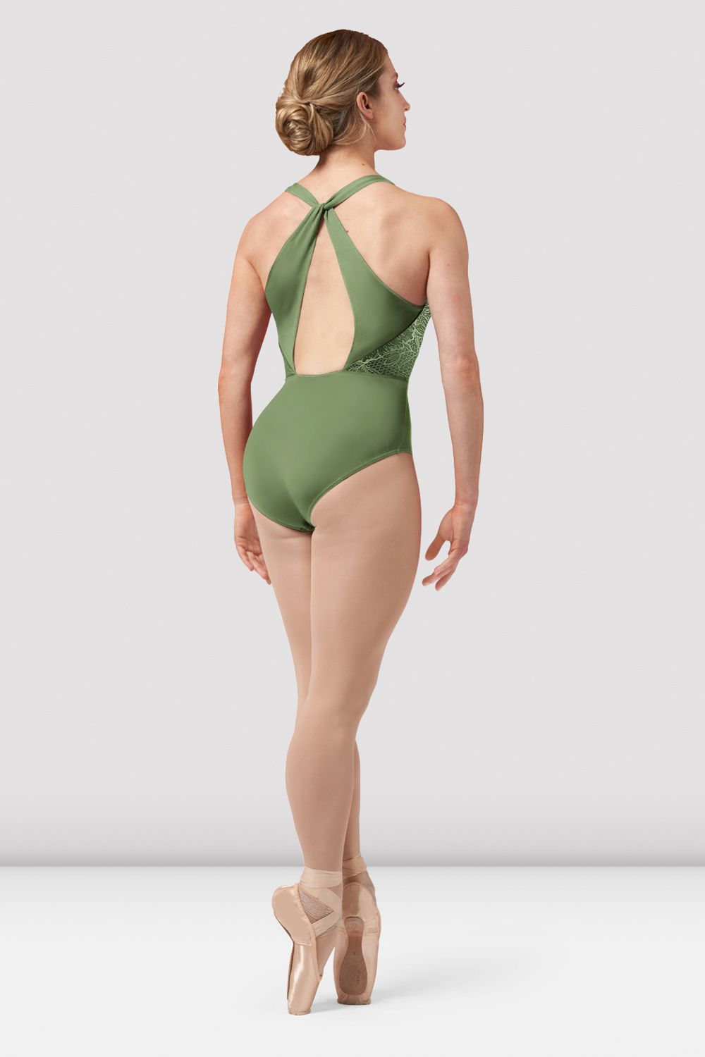 Ladies Amber Open Back Print Leotard